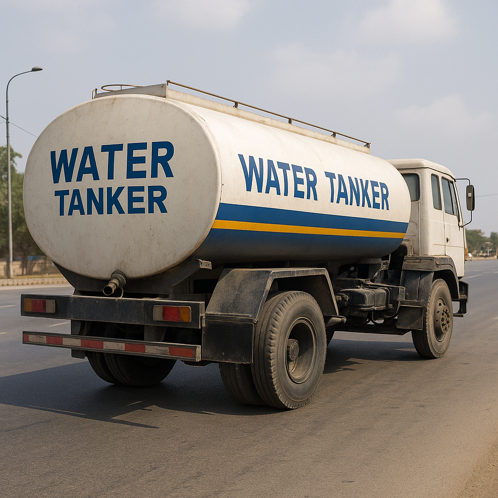Water Tanker ki Takkar Se Motorcycle Sawar Halak