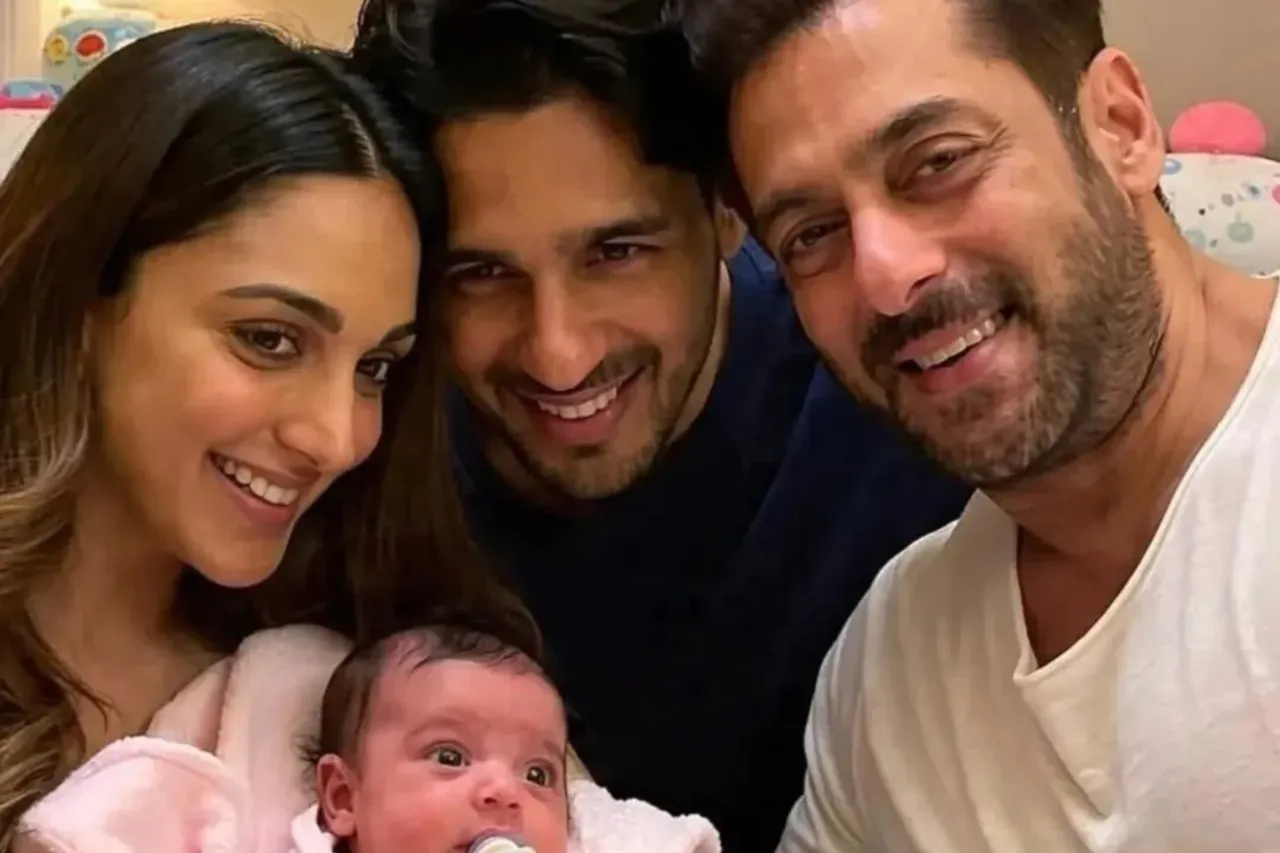 Salman Ki Viral Tasveer Kiara Ki Beti Ke Saath