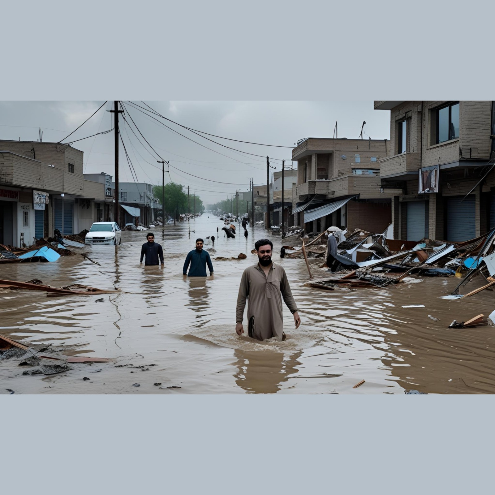 Lahore Mein Tez Barish, Low Areas Pani Mein Doob Gaye