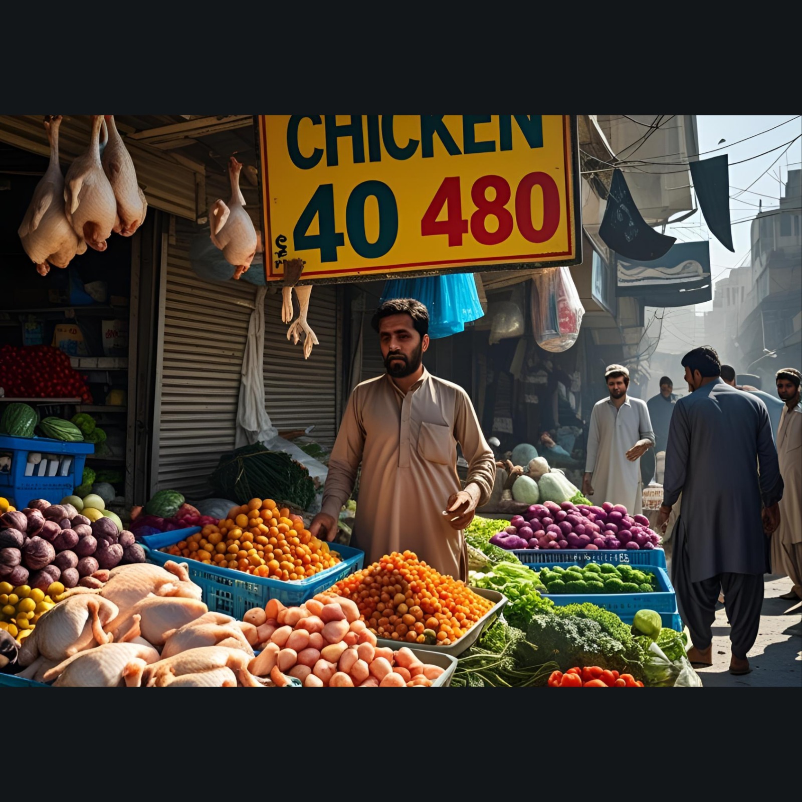 Punjab Mein Sabzi Aur Chicken Ki Qeematain Asmaan Par