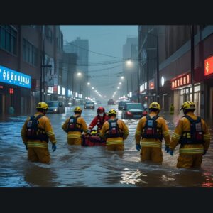 China Flash Flood, 8 Halak, 4 Log Laapata Reported