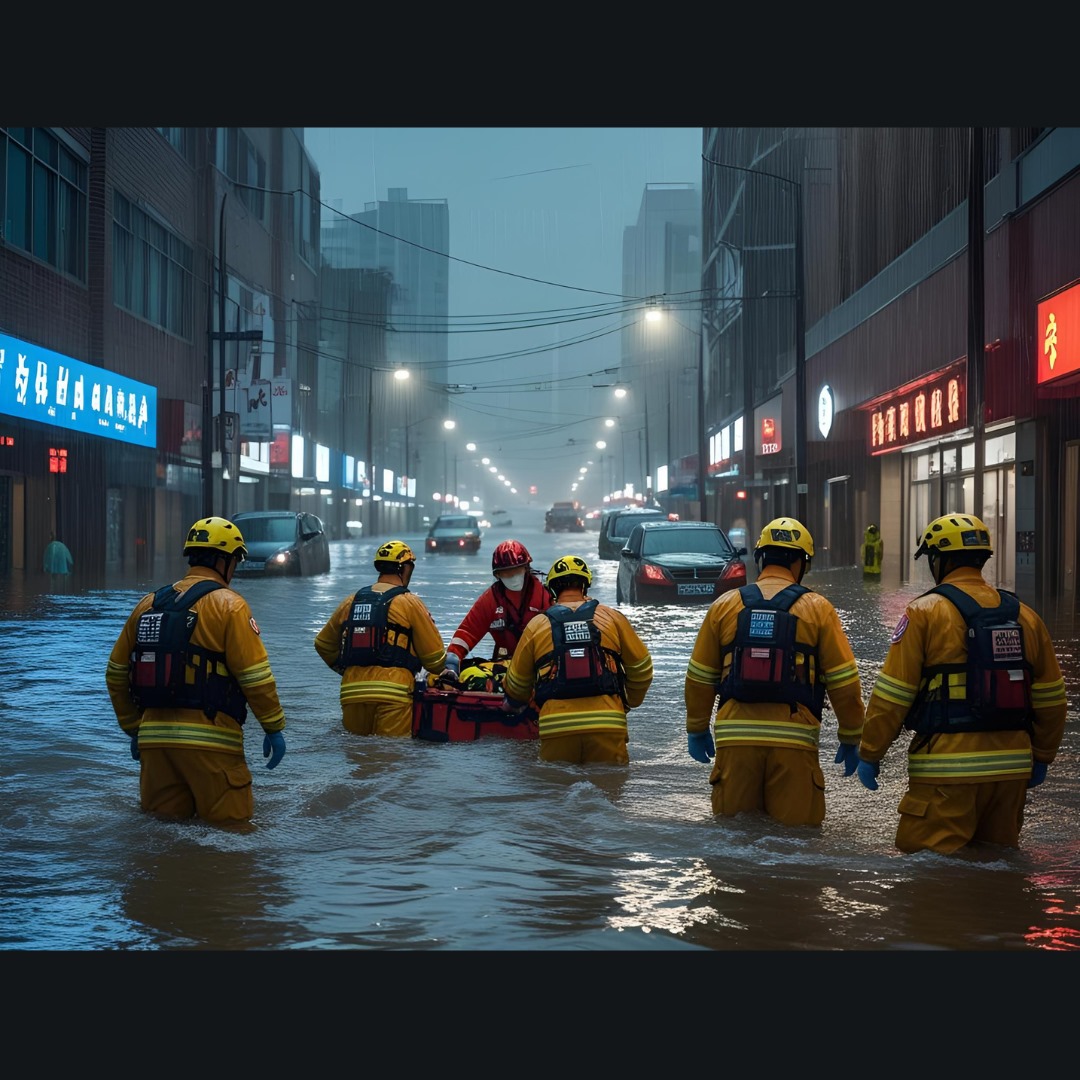 China Flash Flood, 8 Halak, 4 Log Laapata Reported