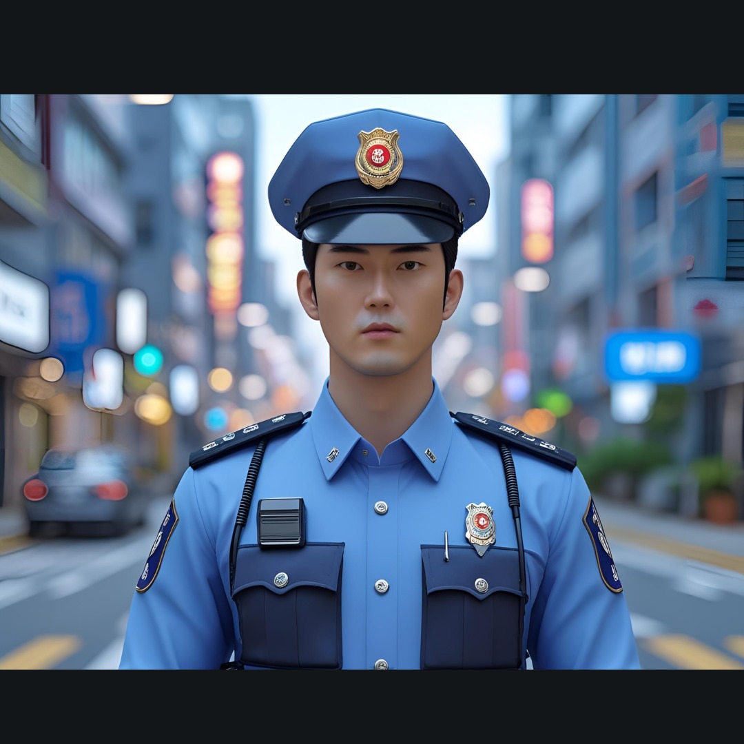 Seoul Streets Par Hologram Police Officers, Crimes 22% Kam