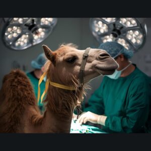 Sukkur Mein Tashadud Se Zakhmi Hone Wali Oontni Ki Karachi Mein Surgery Mein Taang Katni Pari