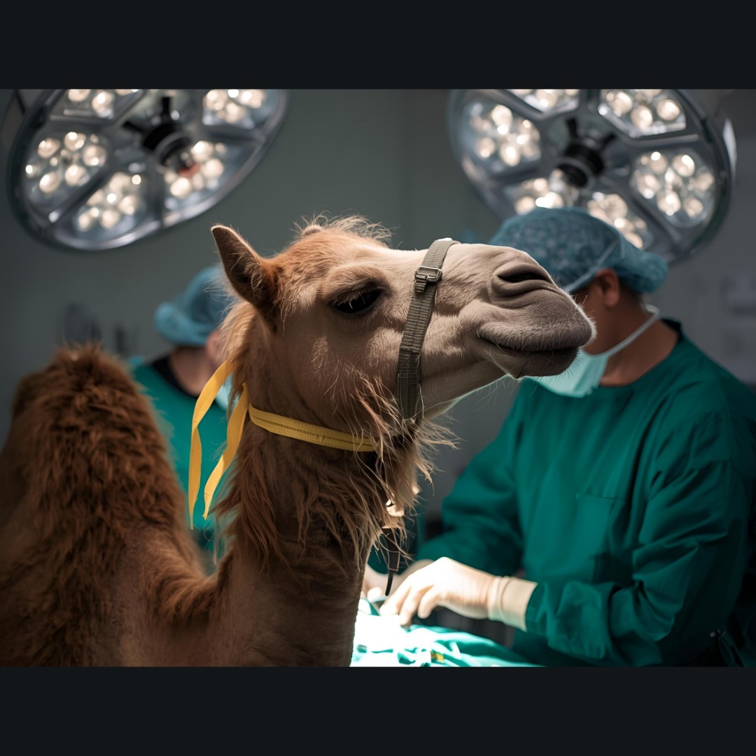 Sukkur Mein Tashadud Se Zakhmi Hone Wali Oontni Ki Karachi Mein Surgery Mein Taang Katni Pari