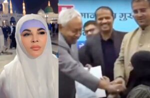 Rakhi Sawant Ne Muslim Khatoon Ka Niqab Khenchne Par Indian Wazir-e-Aala Se Maafi Ka Mutalba Kia