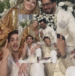 Baraat Par Behuda Ishara Karne Par Adakara Momina Iqbal Aur Un Ka Khandan Tanqeed Ki Zad Mein!: Shohar Aur Bhaaiyon Ke Saath Viral Video Par Internet Sarifeen Ka Gussa