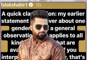 “Mera Pichla Bayan Kisi Aik Gender Ke Baare Mein Nahi Tha!”: Khawateen Ke Libaas Par Tanqeed Ke Baad Falak Shabir Ki Social Media Par Nayi Wazahat Viral
